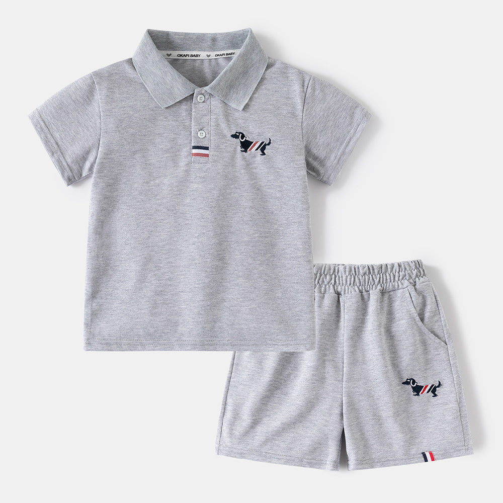 Short Sleeve Sports Suit for Boys