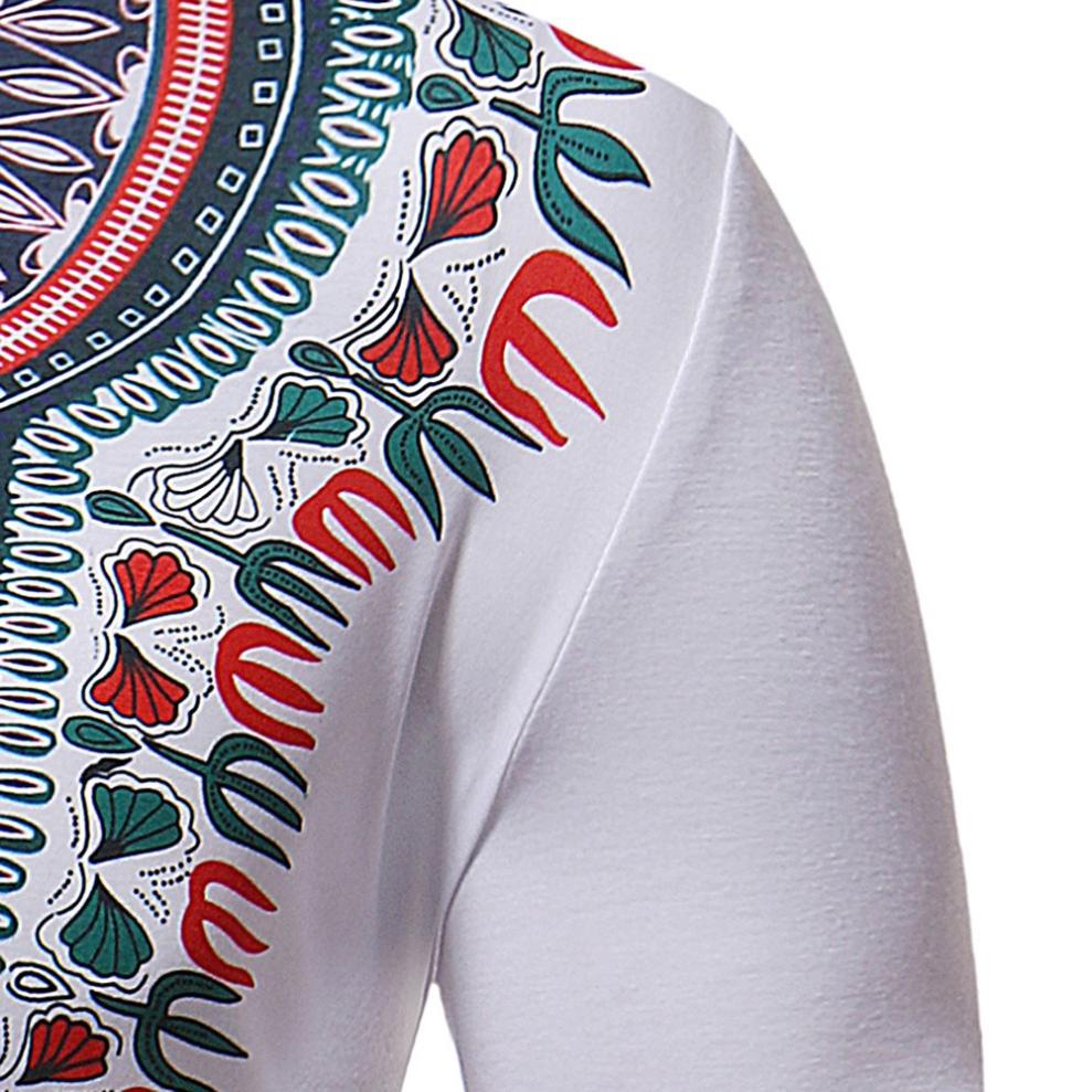 African Style Slim Fit Short Sleeve Shirt