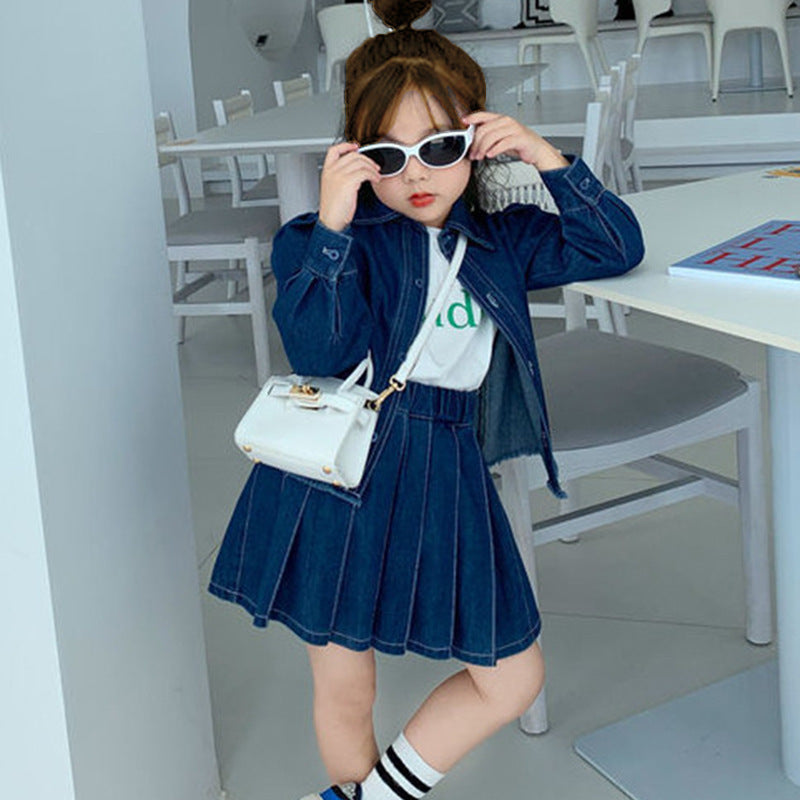 Denim Skirt Set