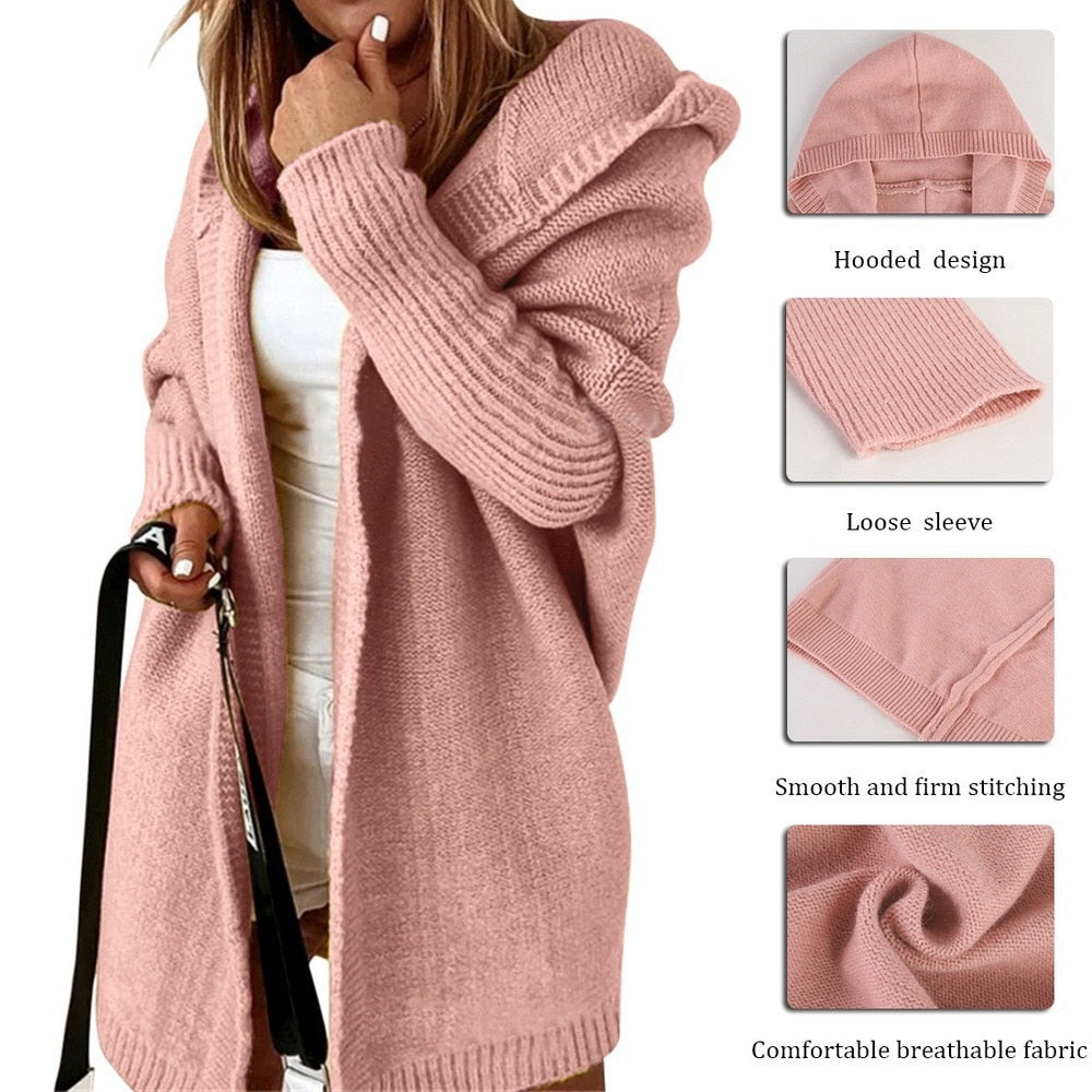 Cardigan Loose Batwing Sleeve Sweater