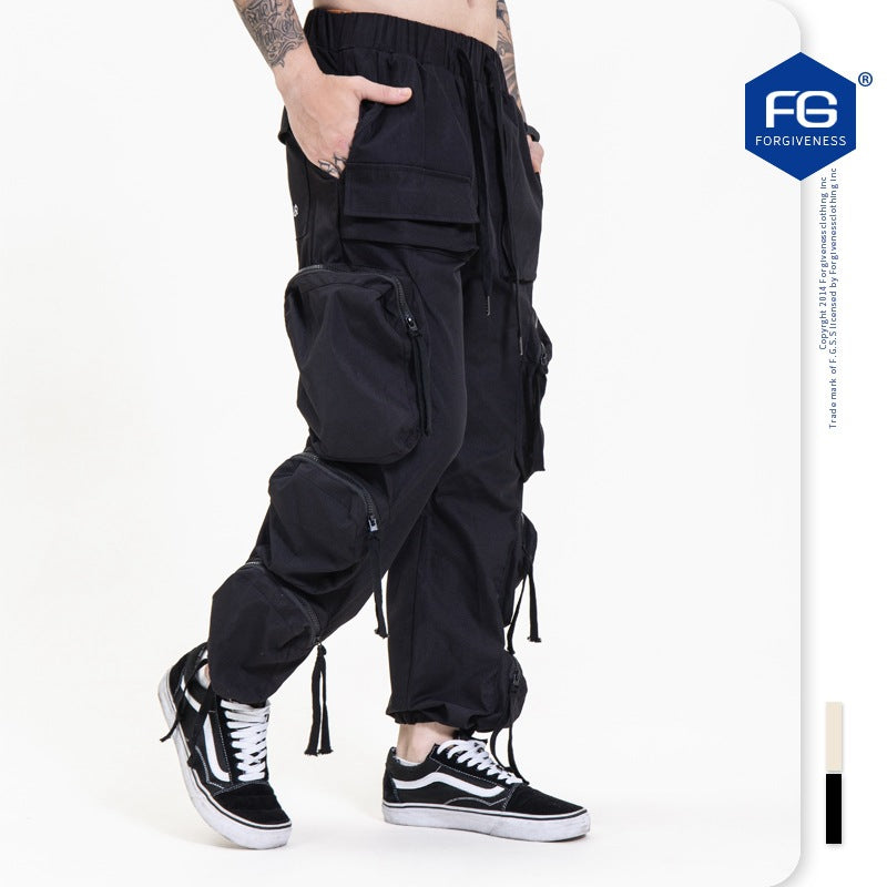 Street Functional Multi-Pocket Pants