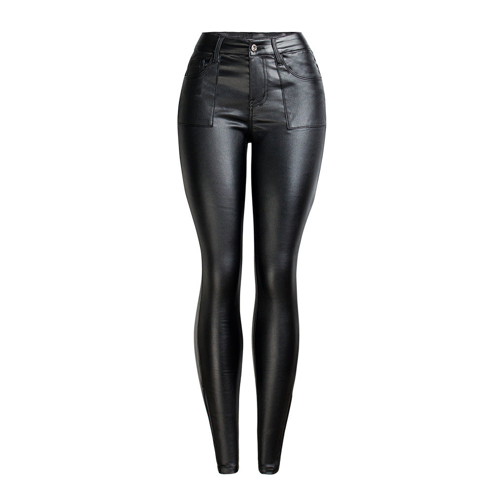 Leather Fleece Pants