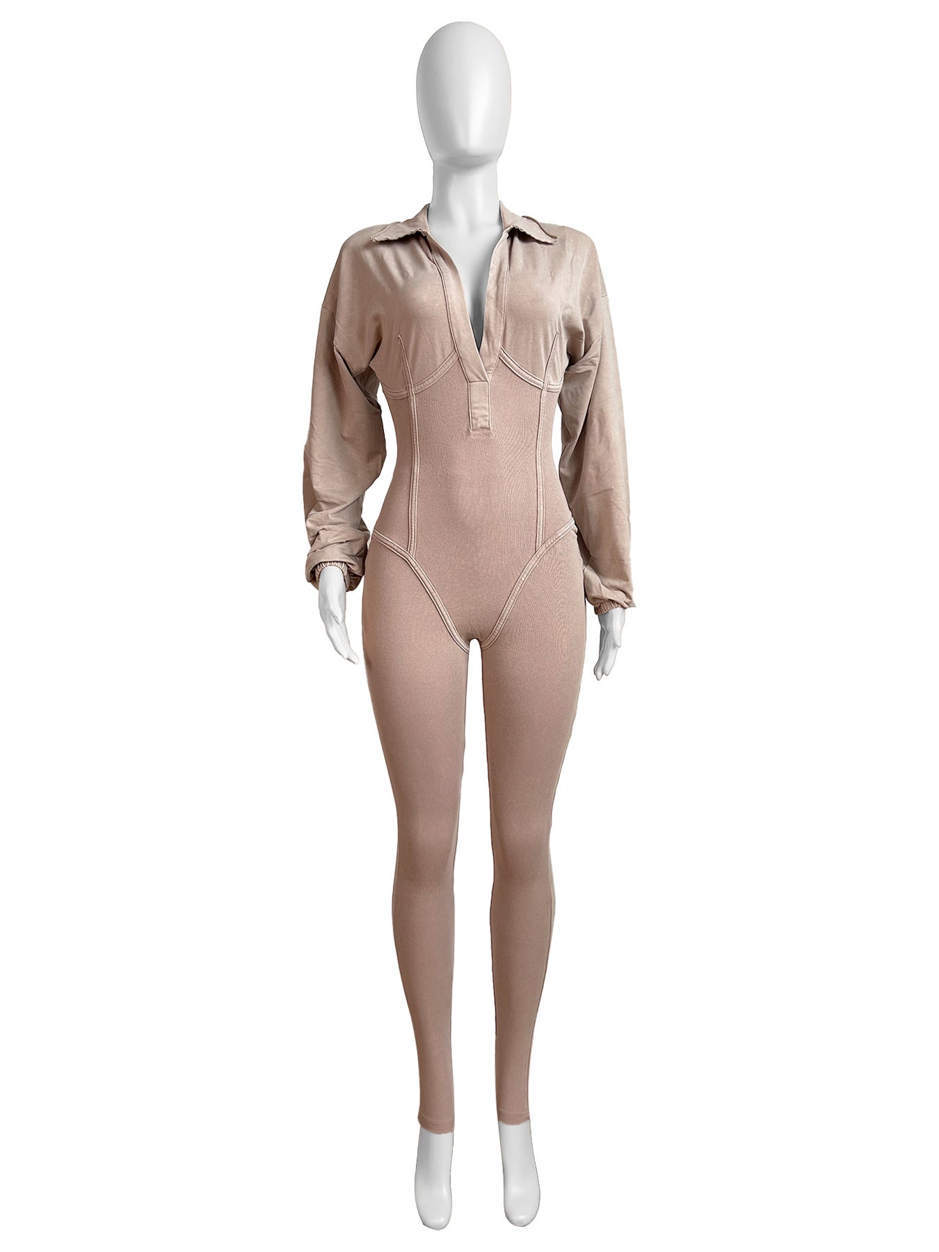 V Tight Jumpsuit