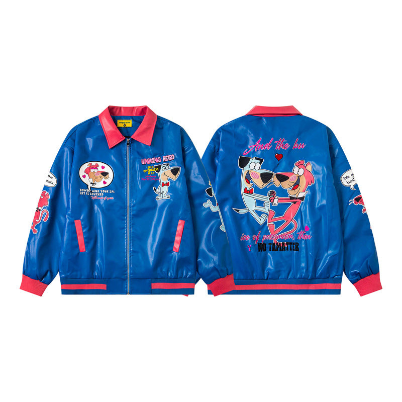 Vintage Cartoon Embroidery Jacket