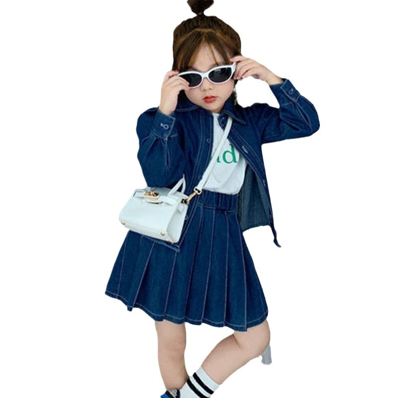 Denim Skirt Set
