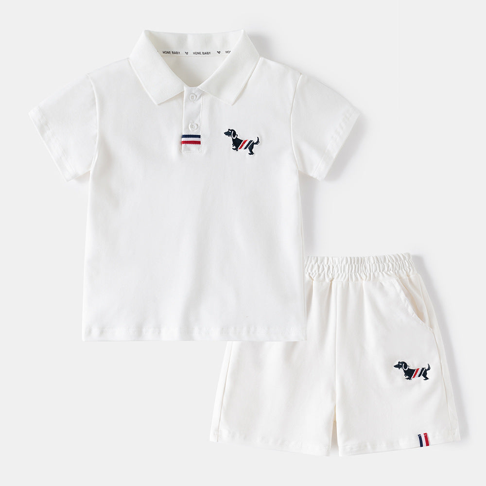 Short Sleeve Sports Suit for Boys