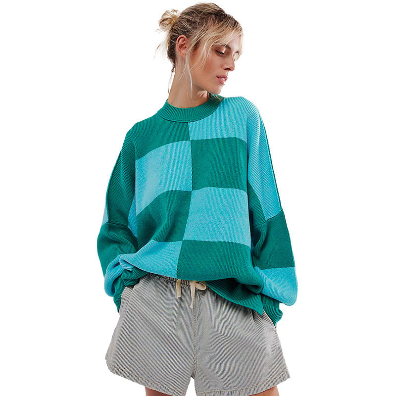 Drop Shoulder Knit Sweater