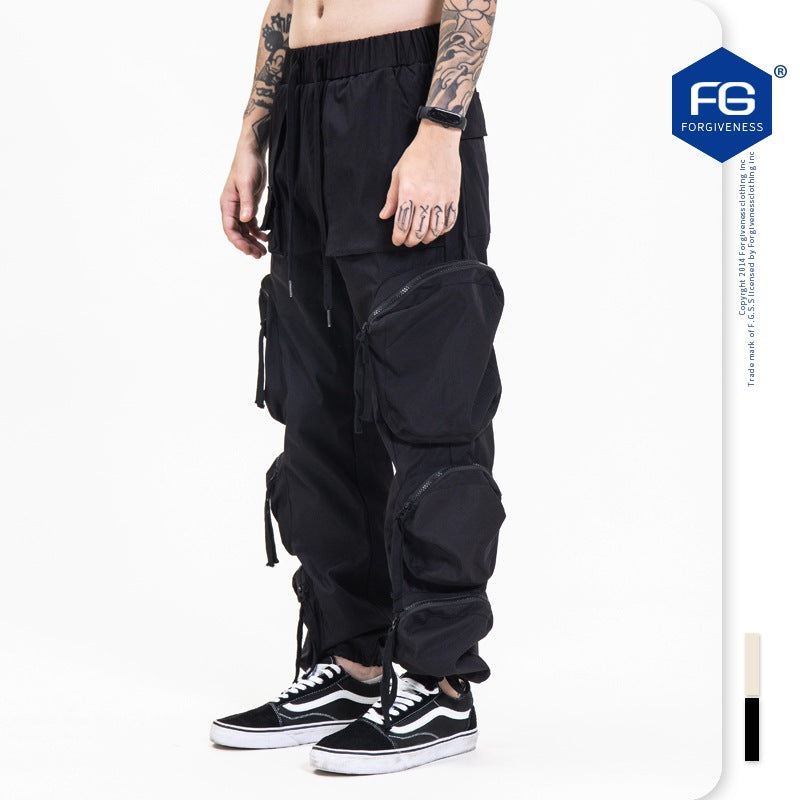 Street Functional Multi-Pocket Pants