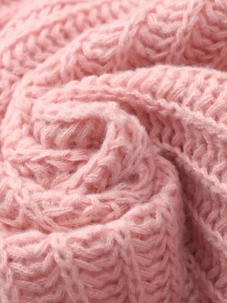 Oversized Turtleneck Knitted Pullover