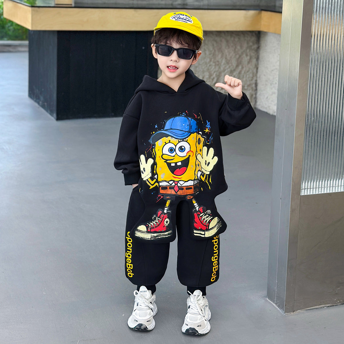 Cartoon Hoodie & Sweatpants