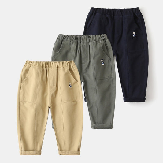 Embroidered pants for boys