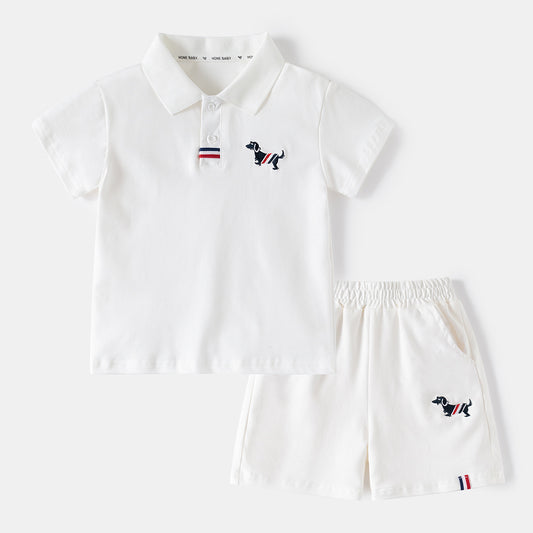Short Sleeve Sports Suit for Boys