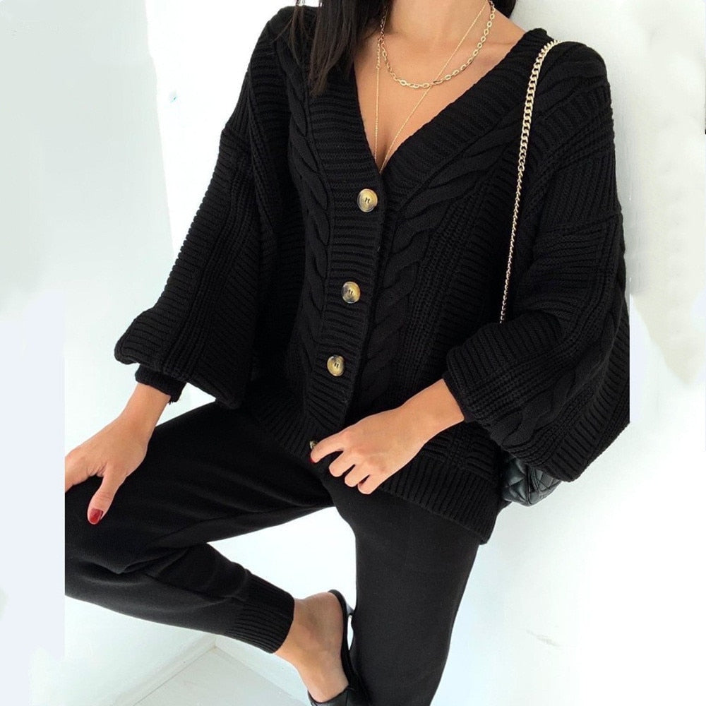 Knitted Two Piece Cardigan and Pants