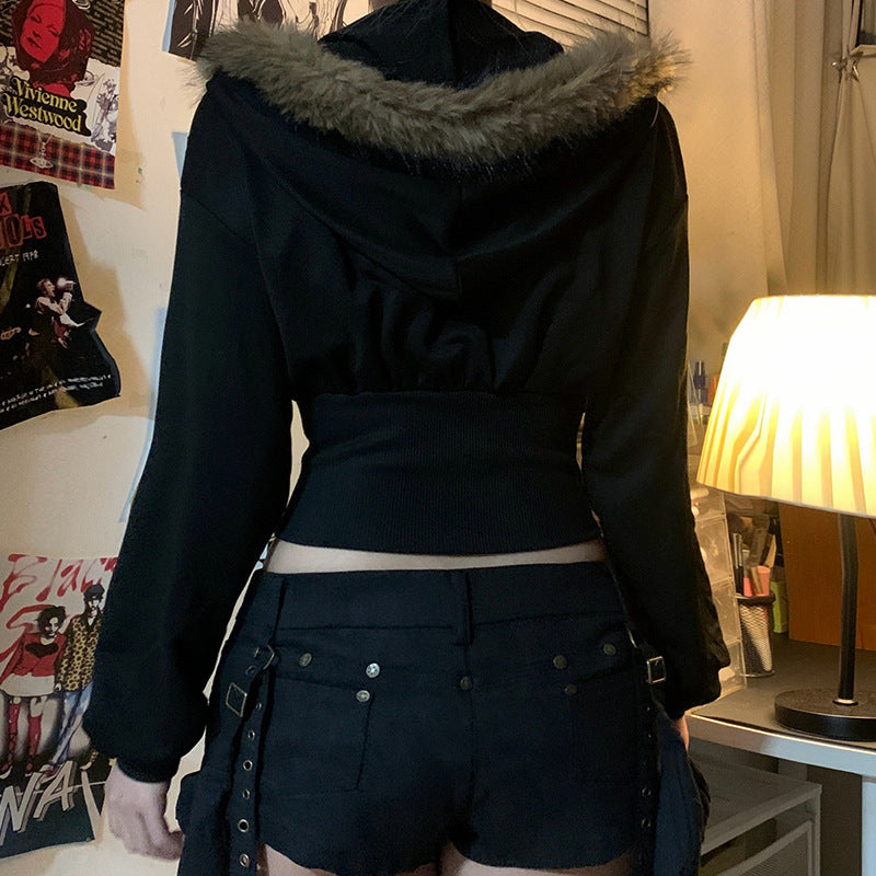 Wooden Collar Hoodie Jacket