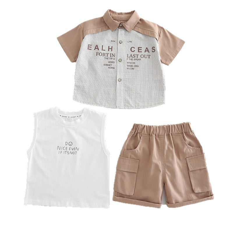 Short Sleeve Three Piece Set