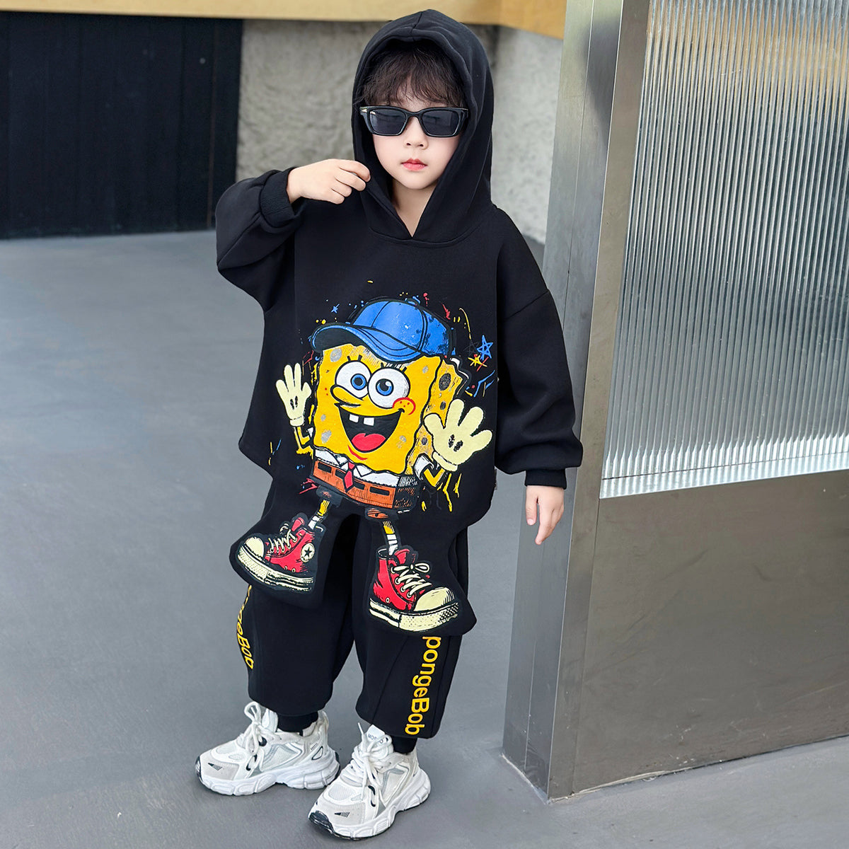 Cartoon Hoodie & Sweatpants