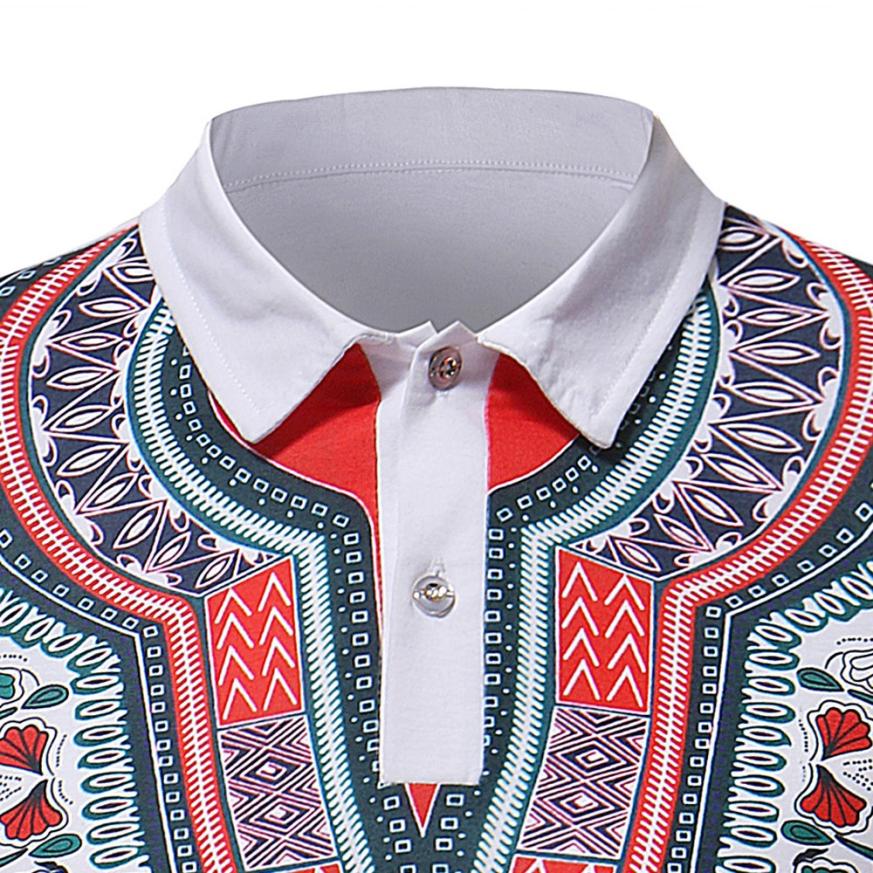 African Style Slim Fit Short Sleeve Shirt
