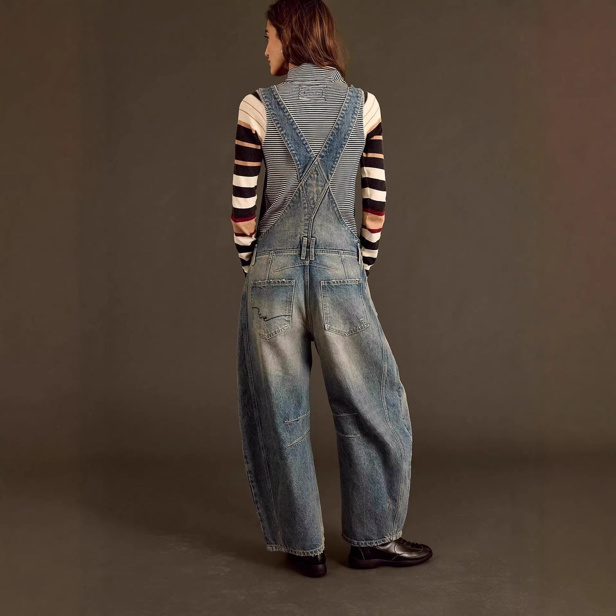 Casual Loose Denim Overalls