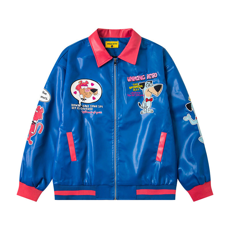 Vintage Cartoon Embroidery Jacket