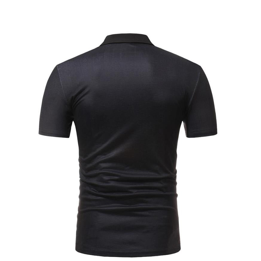 African Style Slim Fit Short Sleeve Shirt