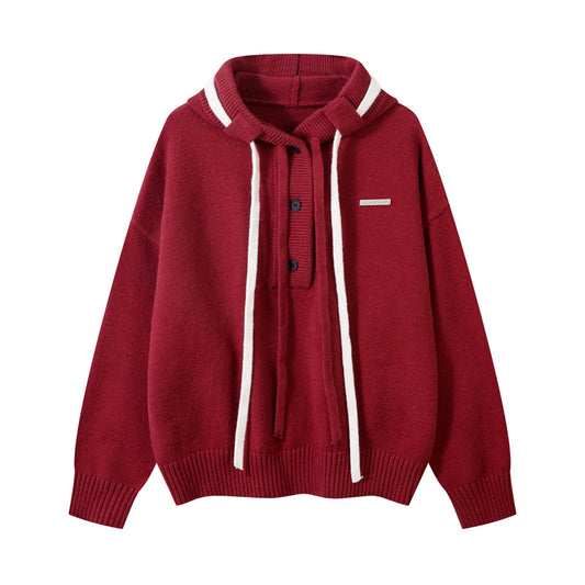 Hooded Knit Sweater