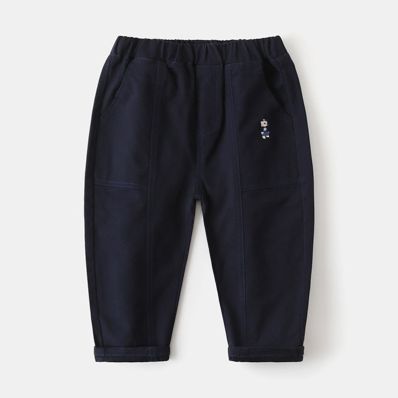 Embroidered pants for boys