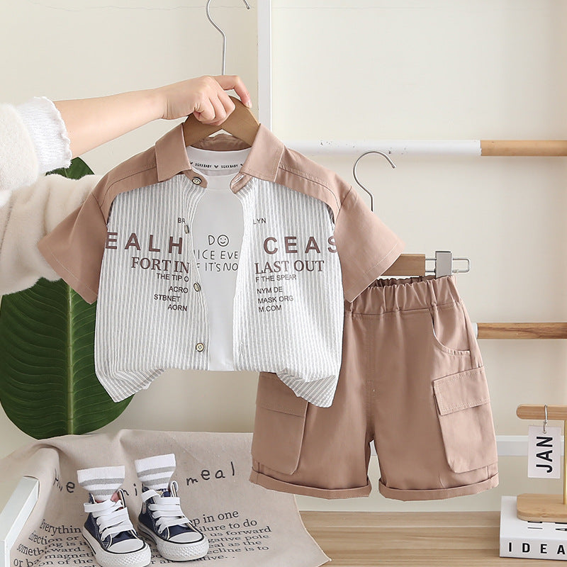 Short Sleeve Three Piece Set