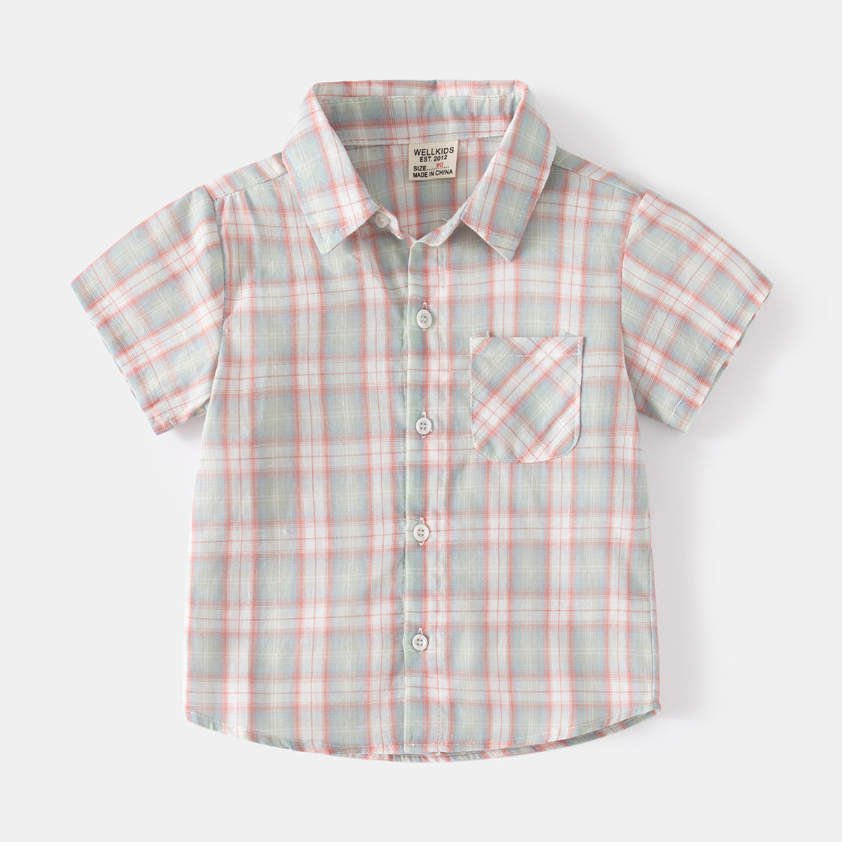 Outdoor Casual Button-Down Plaid Shirt
