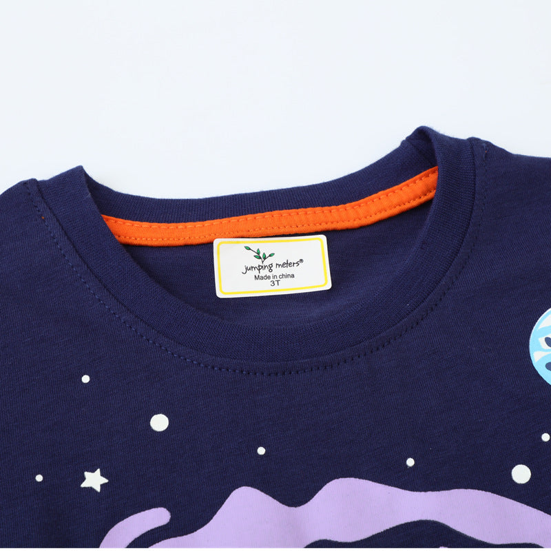 Kid's Glow in The Dark Astronaut Short Sleeve T-shirt