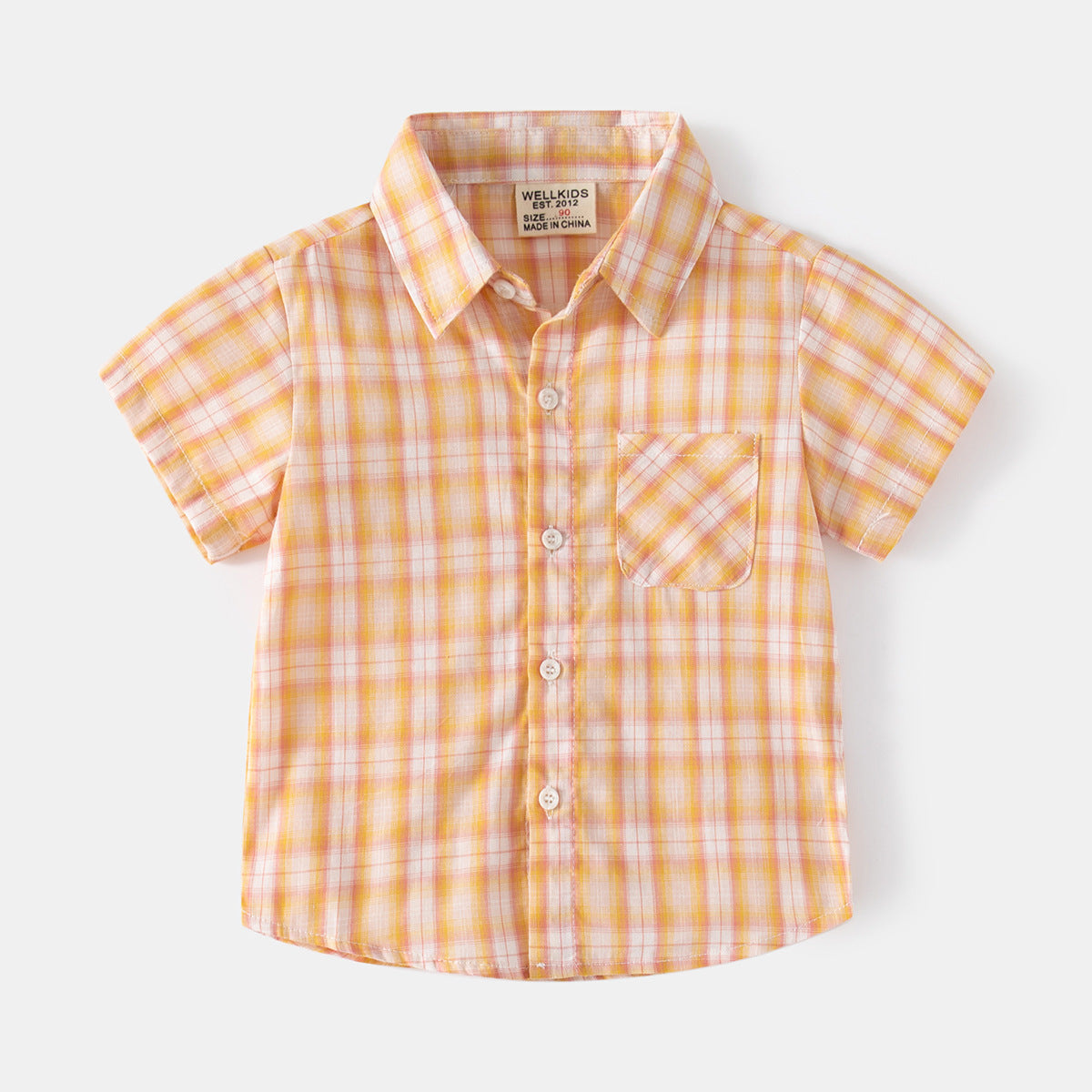 Outdoor Casual Button-Down Plaid Shirt