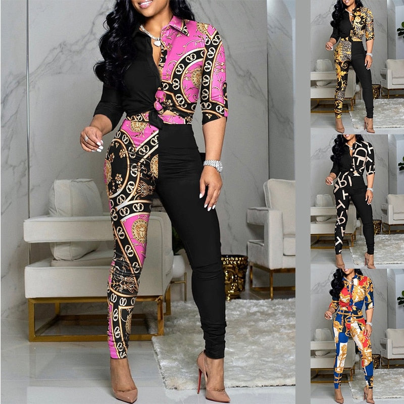 Scarf Chain Two Piece Set