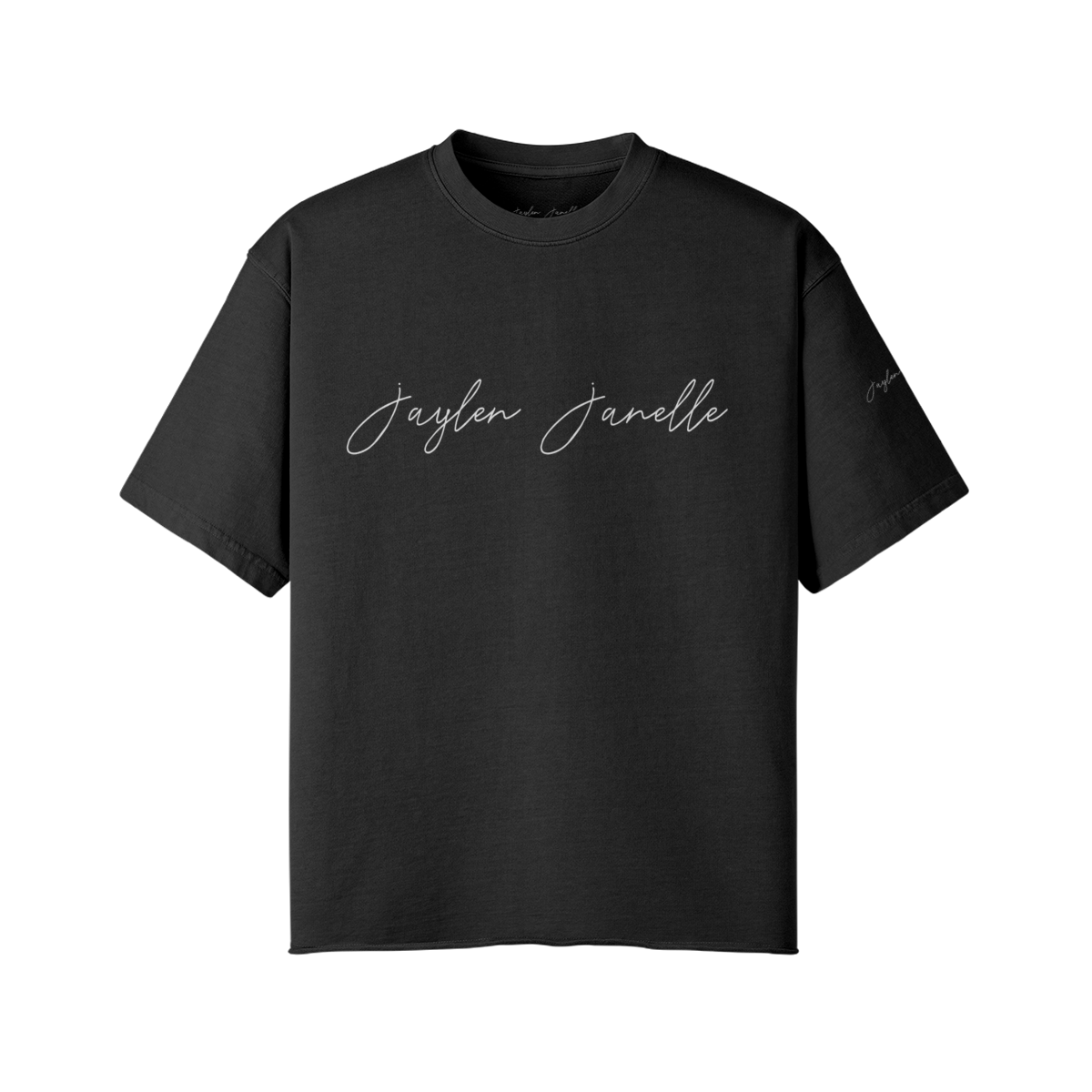 Jaylen Janelle Faded Raw Hem T-shirt